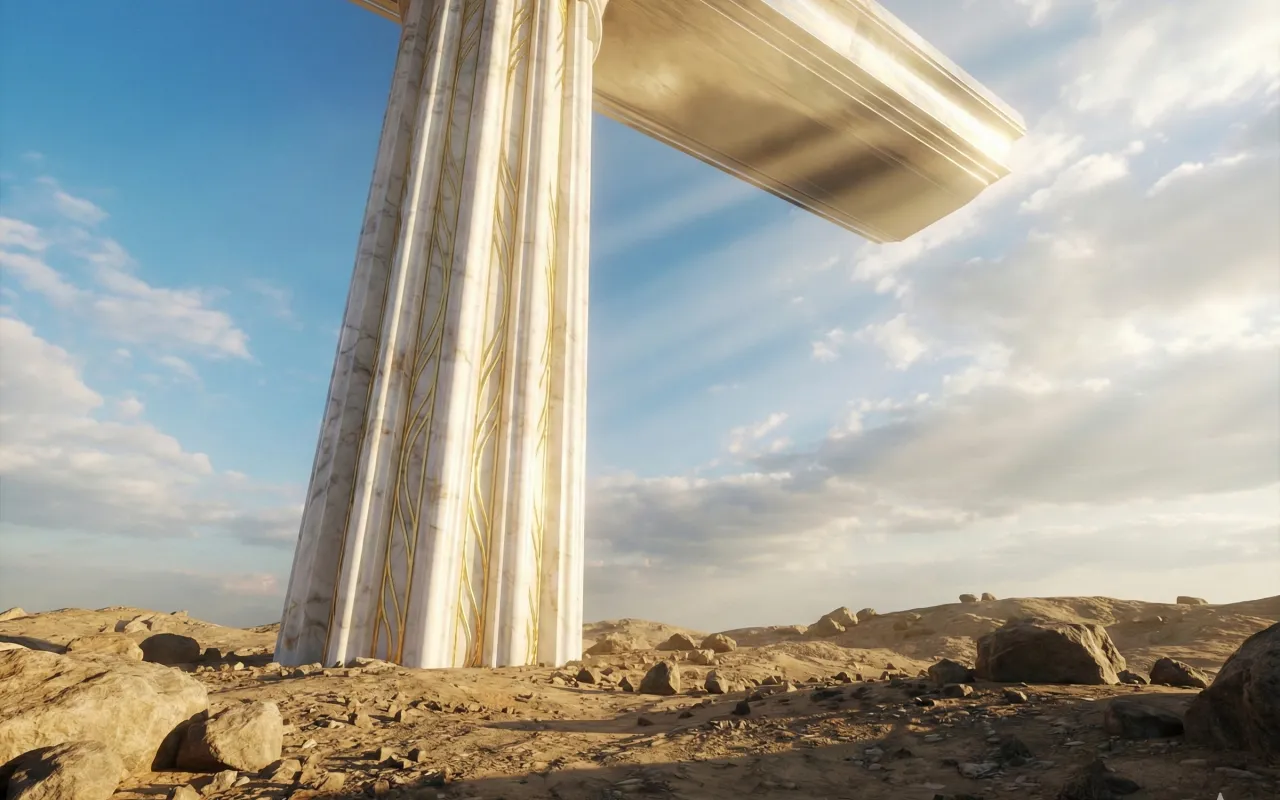 2026년 창업지원법 개정안이 반영된 재창업 지원금 대상 및 조건 총정리 가이드를 상징하는 황금빛 기둥 이미지